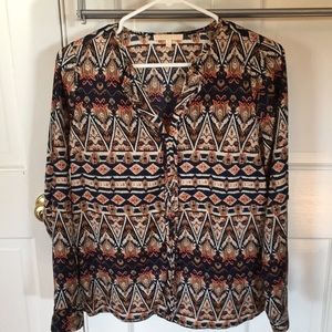 Tribal print blouse